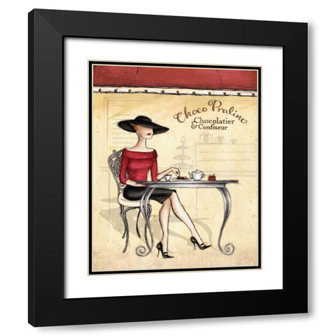 Femme Elegante I Black Modern Wood Framed Art Print with Double Matting by Laliberte, Andrea
