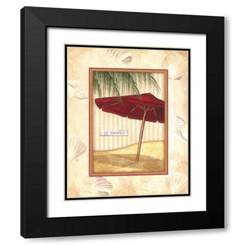 Parasol Club I Black Modern Wood Framed Art Print with Double Matting by Laliberte, Andrea