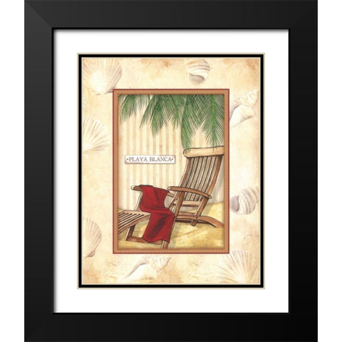 Parasol Club II Black Modern Wood Framed Art Print with Double Matting by Laliberte, Andrea