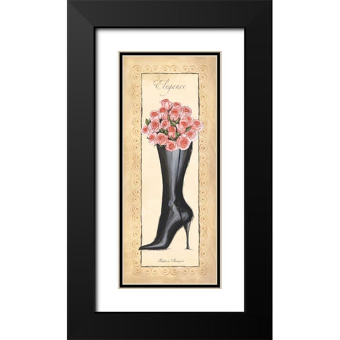 Fashion Bouquet II Black Modern Wood Framed Art Print with Double Matting by Laliberte, Andrea