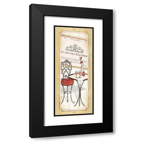 Vin Rose Black Modern Wood Framed Art Print with Double Matting by Laliberte, Andrea