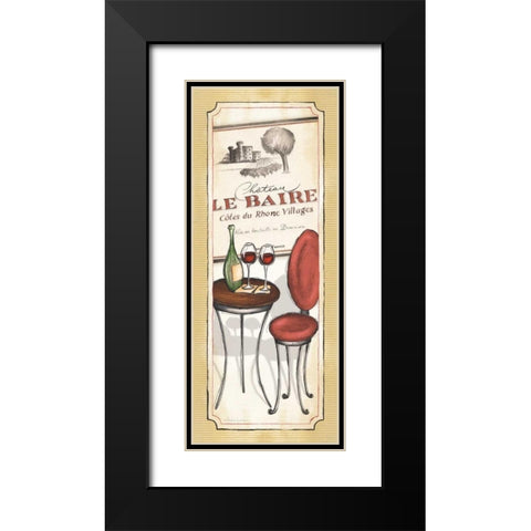 Vin Rouge Black Modern Wood Framed Art Print with Double Matting by Laliberte, Andrea