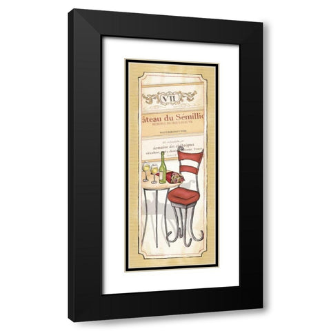 Vin Blanc Black Modern Wood Framed Art Print with Double Matting by Laliberte, Andrea