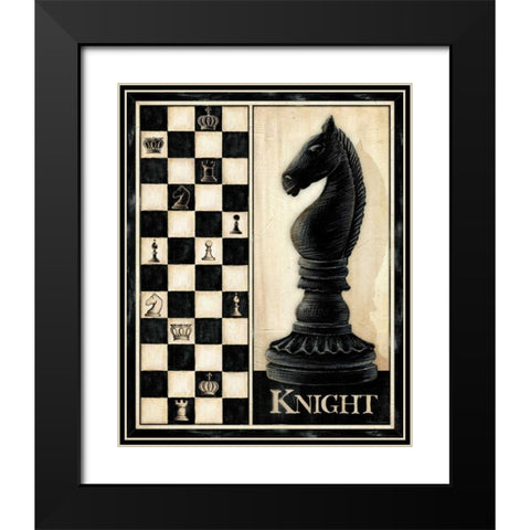 Classic Knight Black Modern Wood Framed Art Print with Double Matting by Laliberte, Andrea