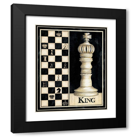 Classic King Black Modern Wood Framed Art Print with Double Matting by Laliberte, Andrea