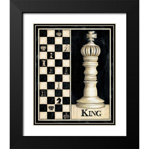 Classic King Black Modern Wood Framed Art Print with Double Matting by Laliberte, Andrea