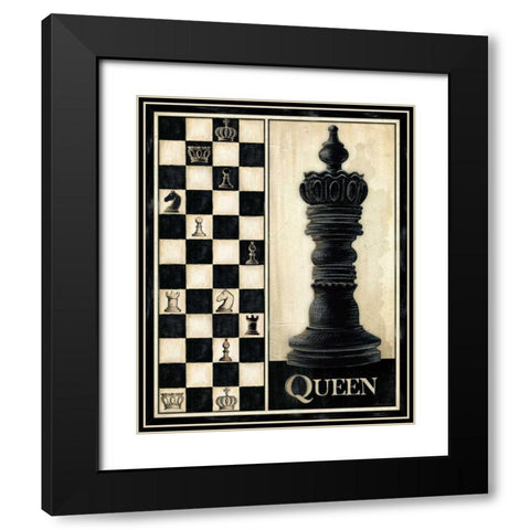 Classic Queen Black Modern Wood Framed Art Print with Double Matting by Laliberte, Andrea