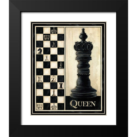 Classic Queen Black Modern Wood Framed Art Print with Double Matting by Laliberte, Andrea