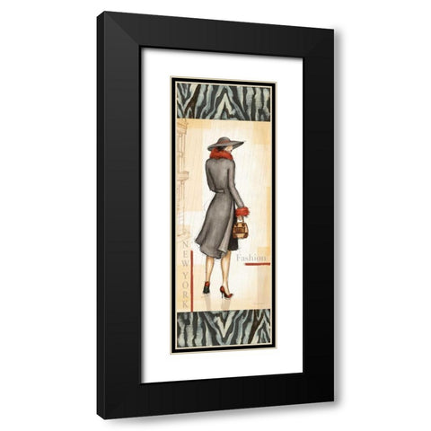 New York Fashion Black Modern Wood Framed Art Print with Double Matting by Laliberte, Andrea