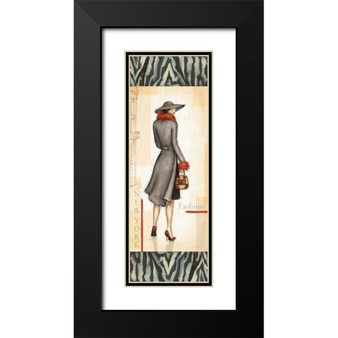 New York Fashion Black Modern Wood Framed Art Print with Double Matting by Laliberte, Andrea