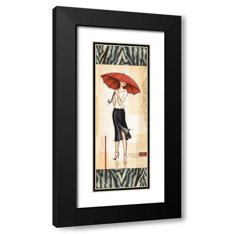 London Fashion Black Modern Wood Framed Art Print with Double Matting by Laliberte, Andrea