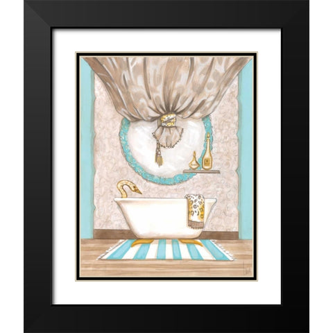 Bathroom Elegance I Black Modern Wood Framed Art Print with Double Matting by Laurencon