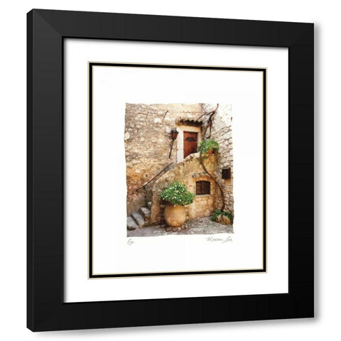 Eze Black Modern Wood Framed Art Print with Double Matting by Love, Maureen