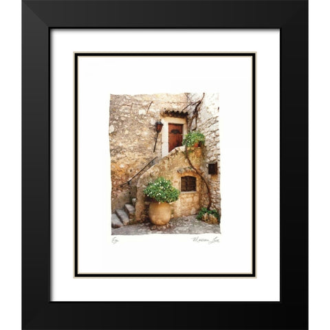 Eze Black Modern Wood Framed Art Print with Double Matting by Love, Maureen