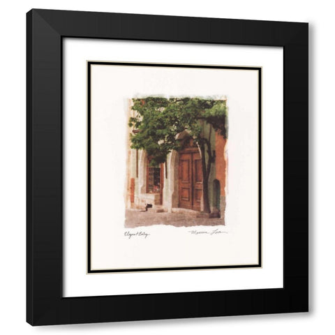 Elegant Entry Black Modern Wood Framed Art Print with Double Matting by Love, Maureen