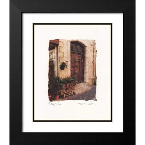 Entrez Vous Black Modern Wood Framed Art Print with Double Matting by Love, Maureen