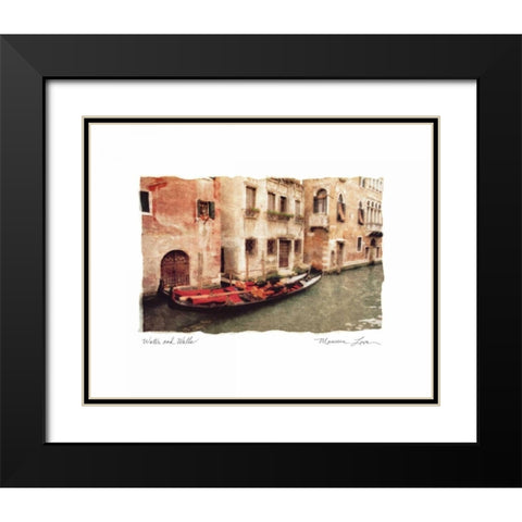 Water and Walls Black Modern Wood Framed Art Print with Double Matting by Love, Maureen