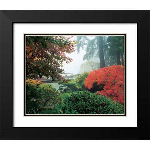Japanese Garden II Black Modern Wood Framed Art Print with Double Matting by Love, Maureen