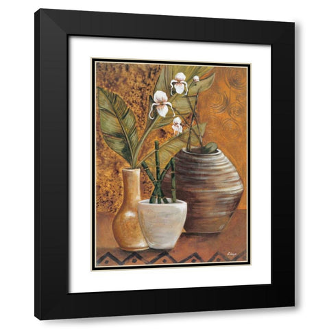 Travel Story I Black Modern Wood Framed Art Print with Double Matting by Linza, Loretta