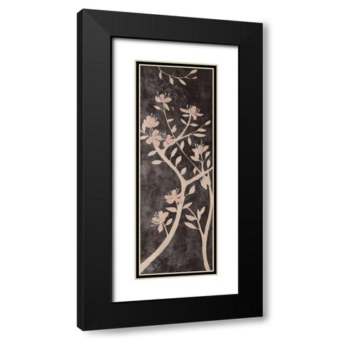 Moonlight Garden II Black Modern Wood Framed Art Print with Double Matting by Linza, Loretta