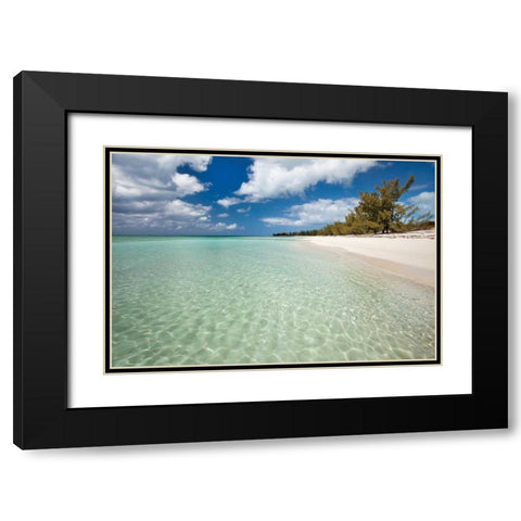 Deep Creek Shoreline Black Modern Wood Framed Art Print with Double Matting by Malvin, Larry