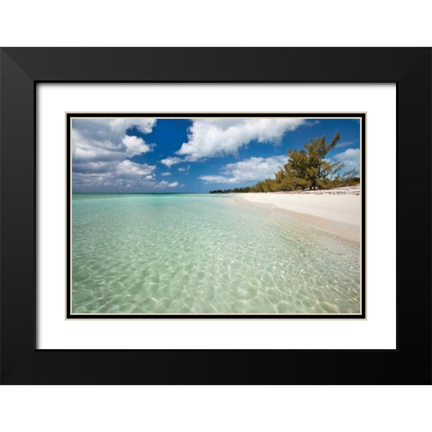 Deep Creek Shoreline Black Modern Wood Framed Art Print with Double Matting by Malvin, Larry