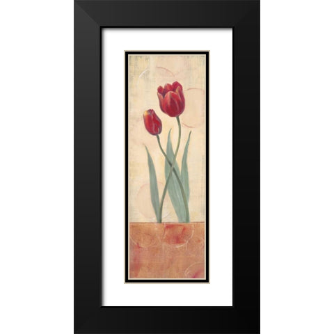 Circular Balance I Black Modern Wood Framed Art Print with Double Matting by Marque, Lucia