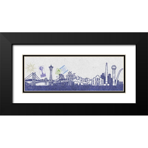 National Skyline I Black Modern Wood Framed Art Print with Double Matting by McCollum, Sudi