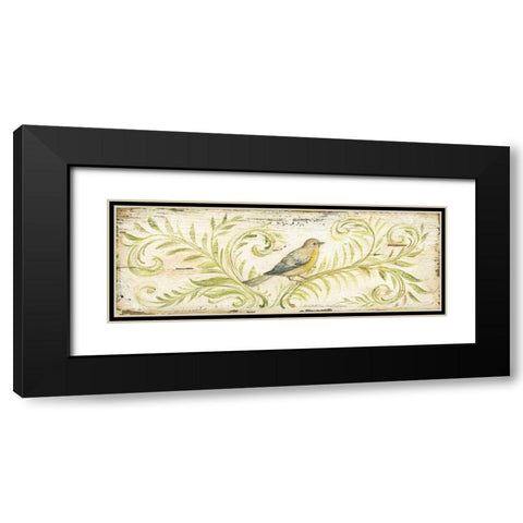 Eco Warbler Black Modern Wood Framed Art Print with Double Matting by McRostie, Kate