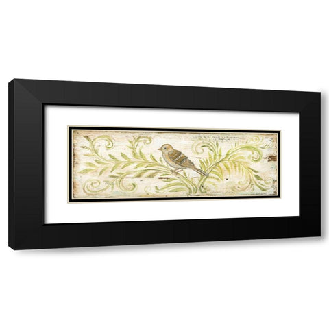 Eco Sparrow Black Modern Wood Framed Art Print with Double Matting by McRostie, Kate