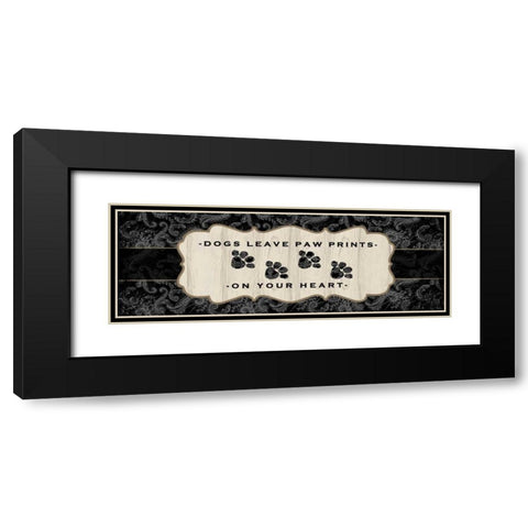 Top Dog Sign I Black Modern Wood Framed Art Print with Double Matting by McRostie, Kate