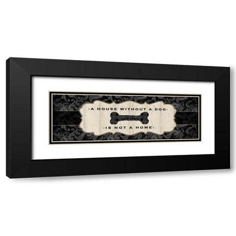 Top Dog Sign II Black Modern Wood Framed Art Print with Double Matting by McRostie, Kate