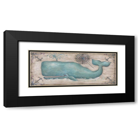 Whale Watch II Black Modern Wood Framed Art Print with Double Matting by McRostie, Kate