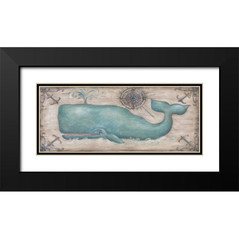 Whale Watch II Black Modern Wood Framed Art Print with Double Matting by McRostie, Kate