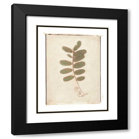 Tendril Black Modern Wood Framed Art Print with Double Matting by Melious, Amy