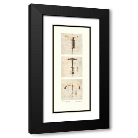 Sommelier II Black Modern Wood Framed Art Print with Double Matting by Melious, Amy