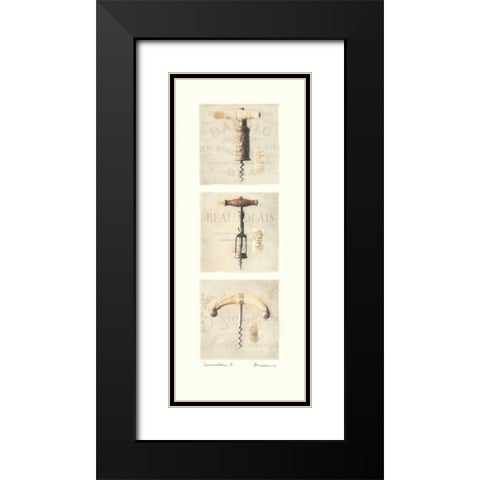 Sommelier II Black Modern Wood Framed Art Print with Double Matting by Melious, Amy