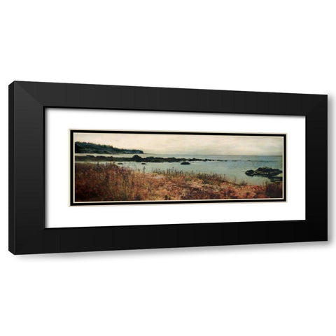 Island Shores I Black Modern Wood Framed Art Print with Double Matting by Melious, Amy