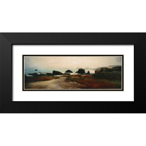 Island Shores II Black Modern Wood Framed Art Print with Double Matting by Melious, Amy