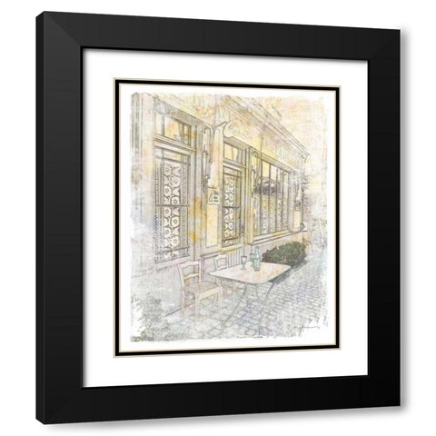 French Illustration III Black Modern Wood Framed Art Print with Double Matting by Melious, Amy