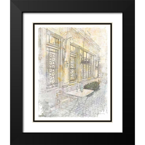 French Illustration III Black Modern Wood Framed Art Print with Double Matting by Melious, Amy