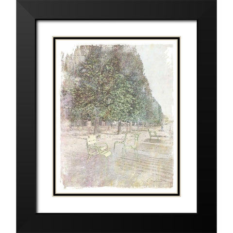 French Illustration IV Black Modern Wood Framed Art Print with Double Matting by Melious, Amy