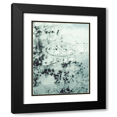 Ripples of the Rain II Black Modern Wood Framed Art Print with Double Matting by Melious, Amy
