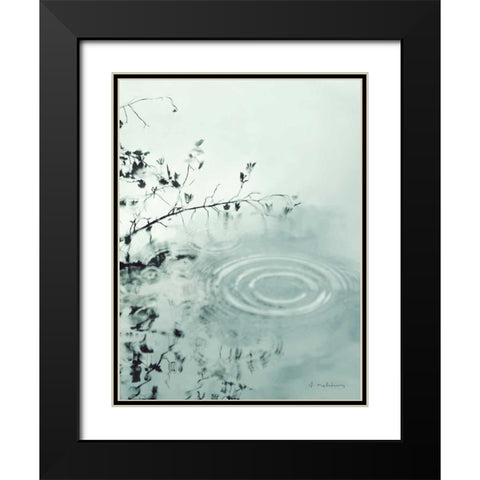 Ripples of the Rain III Black Modern Wood Framed Art Print with Double Matting by Melious, Amy