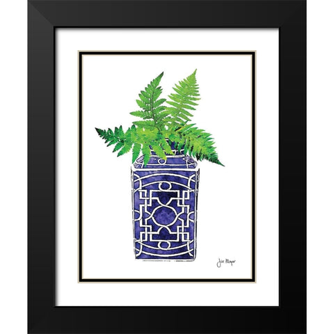 In Your Vase II Black Modern Wood Framed Art Print with Double Matting by Meyer, Jill