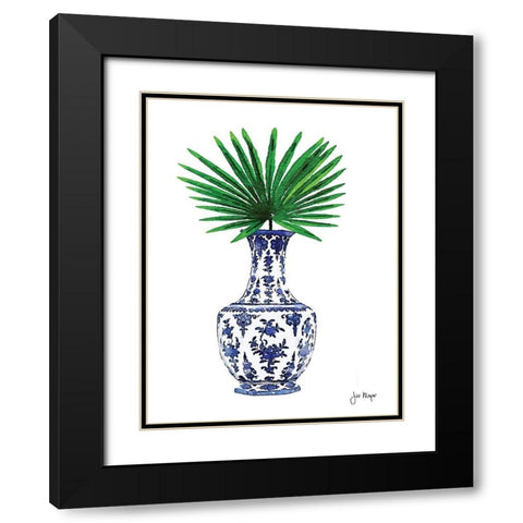 In Your Vase IV Black Modern Wood Framed Art Print with Double Matting by Meyer, Jill