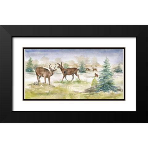 In the Meadow Black Modern Wood Framed Art Print with Double Matting by Ferry, Margaret