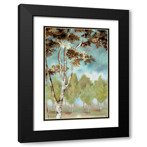 Birch Forest I Black Modern Wood Framed Art Print with Double Matting by Ferry, Margaret