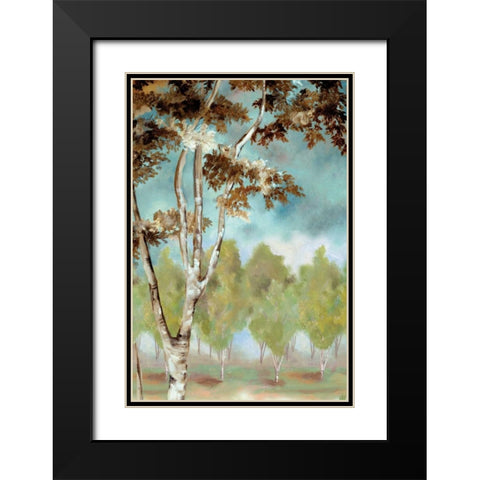 Birch Forest I Black Modern Wood Framed Art Print with Double Matting by Ferry, Margaret