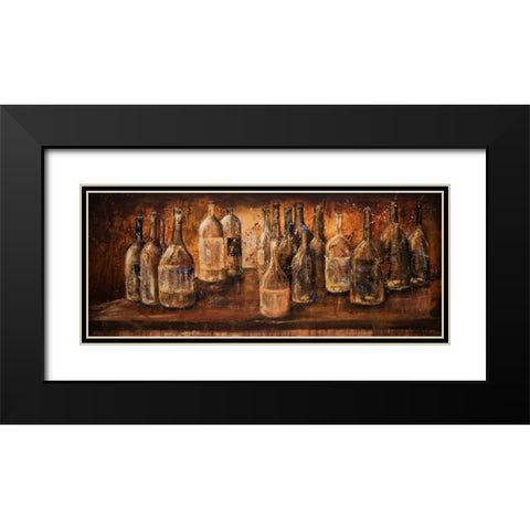 White Wine Cellar Black Modern Wood Framed Art Print with Double Matting by Monahan, Jodi